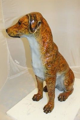 Labrador Dog Bronze Statue - Size: 29"L x 16"W x 31"H.