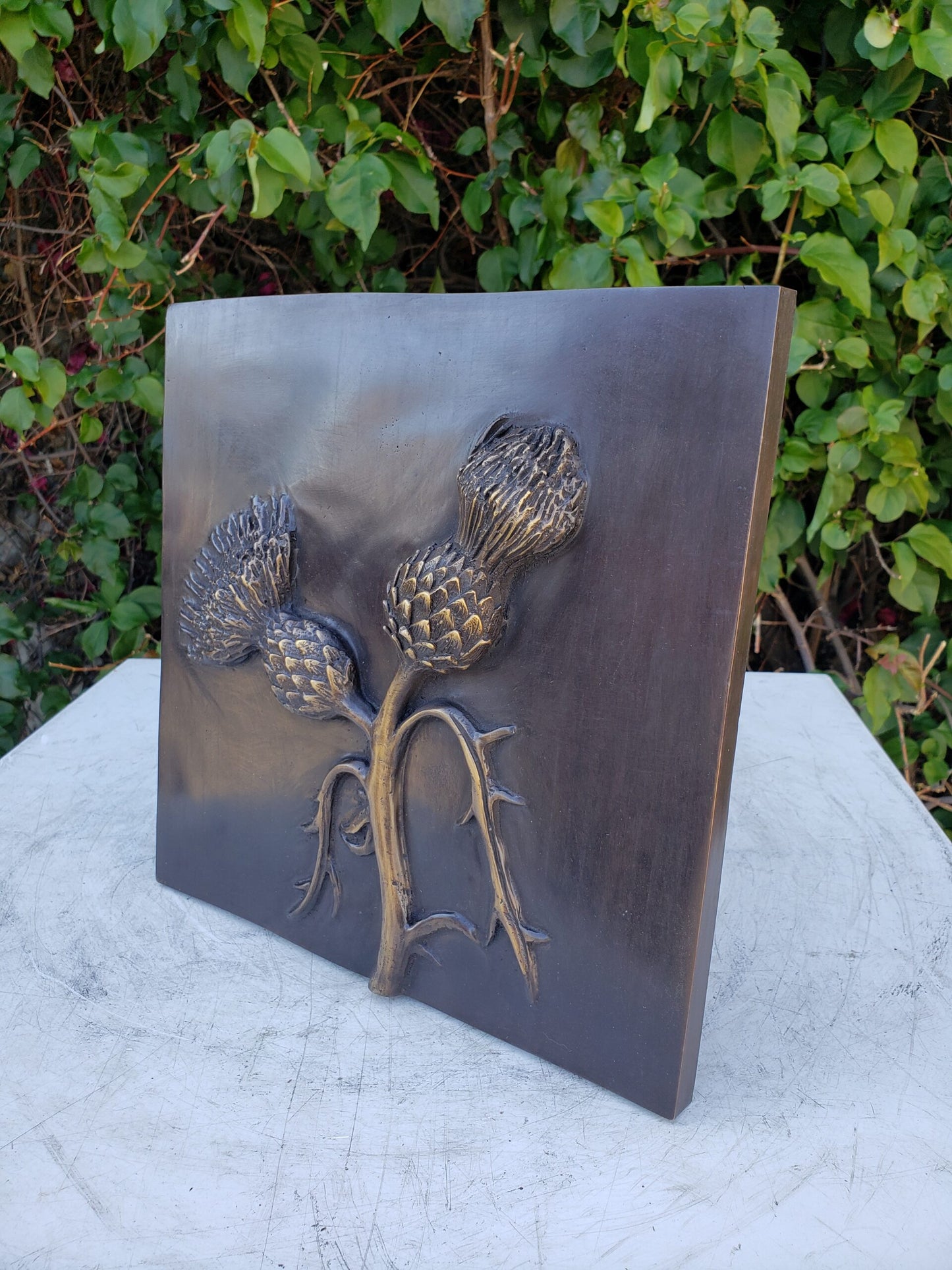 Blossoming Pineapples Bronze Wall decor Size: 10" x 10" x 1"H