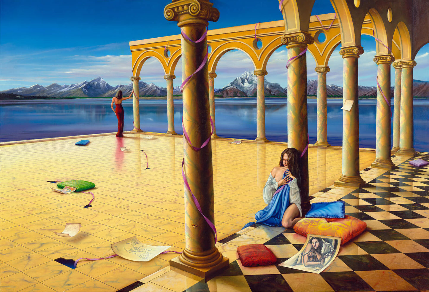 Orlando Quevedo Old Memories on Unstretched Canvas Small, 20"x15"