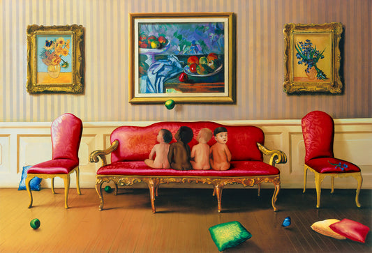 Once Up On A Time by Quevedo on Unstretched Canvas Small, 20"x15"