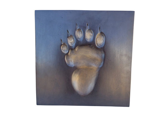 Bear Paw Print made of Bronze Wall decor Size: 10" x 10" x 1"H