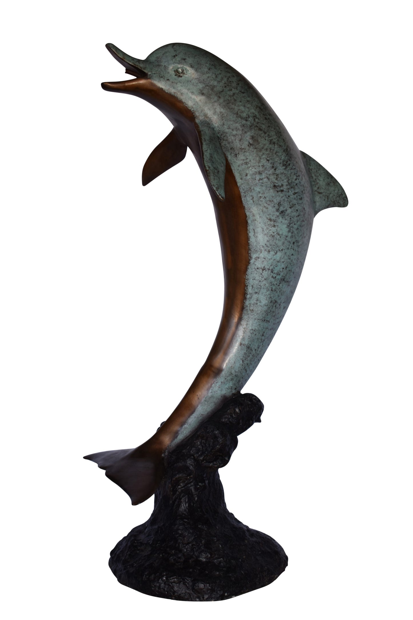 Dolphin Jumping of The Water Bronze State Fountain Size: 23" x 33" x 60"H