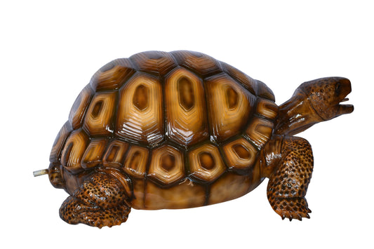 Giant - Tortoise Turtle Fountain Brown Finish Bronze Statue  24" x 38" x 16"H