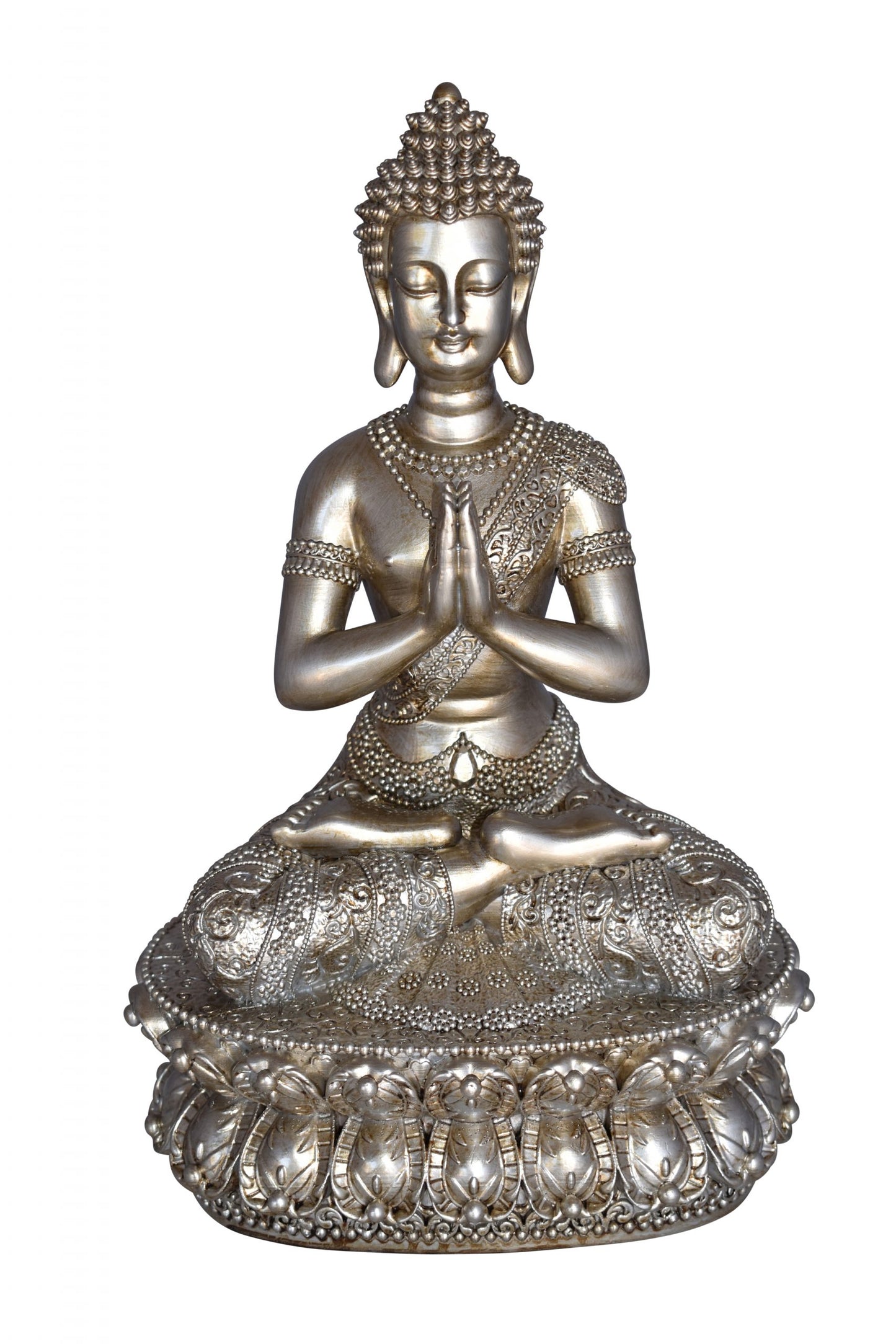 Mediation Buddha Made of Resin Statue Size: 9" x 6" x 14"H
