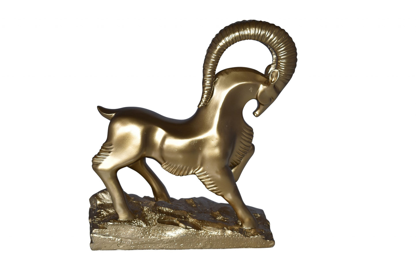 Royal Gazelle Statue Made of Resin - Gold Size: 11" x 5" x 13"H