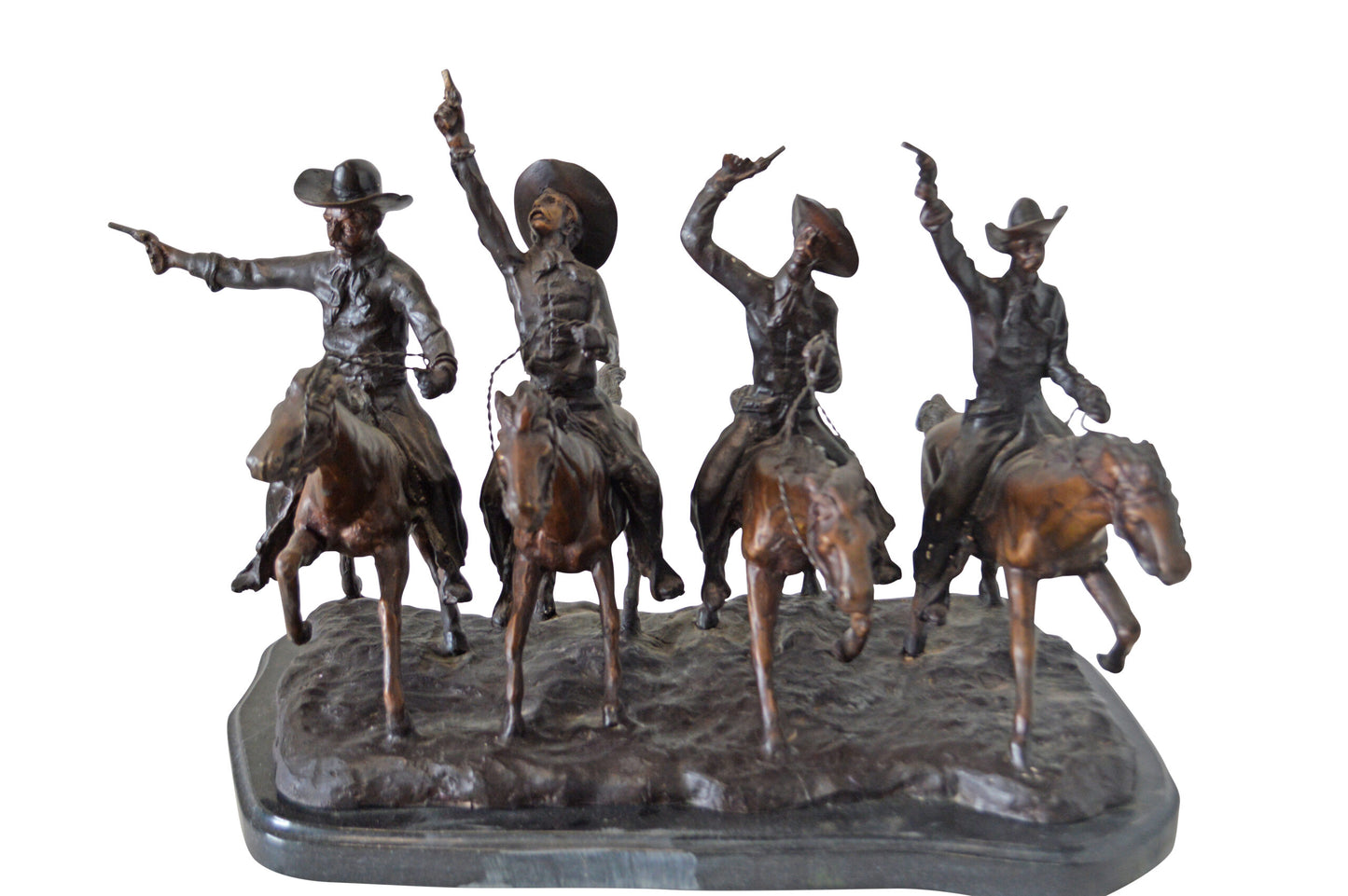 Coming Through the Rye, a Remington Replica Bronze Statue - 18" x 27" x 17"H