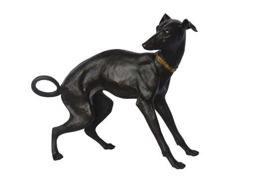 Whipped Dog bronze statue - Size: 33"L x 13"W x 30"H.