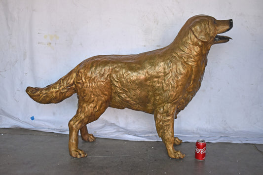 Labrador Retriever Dog Bronze Statue Light Color Finish - Size: 56" x 13" x 36"H