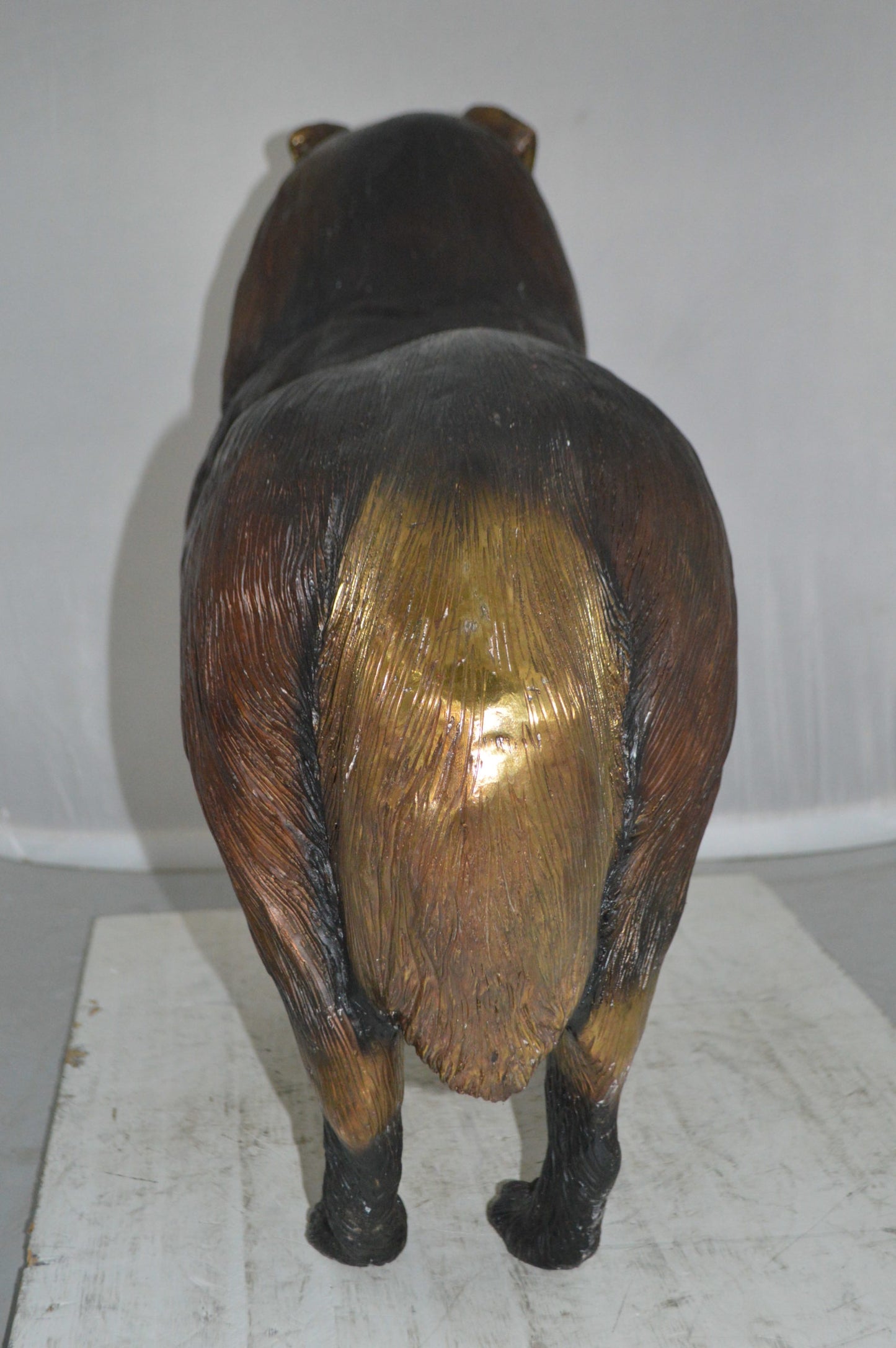 Collie Dog Bronze Statue - Size: 31"L x 9"W x 24"H.