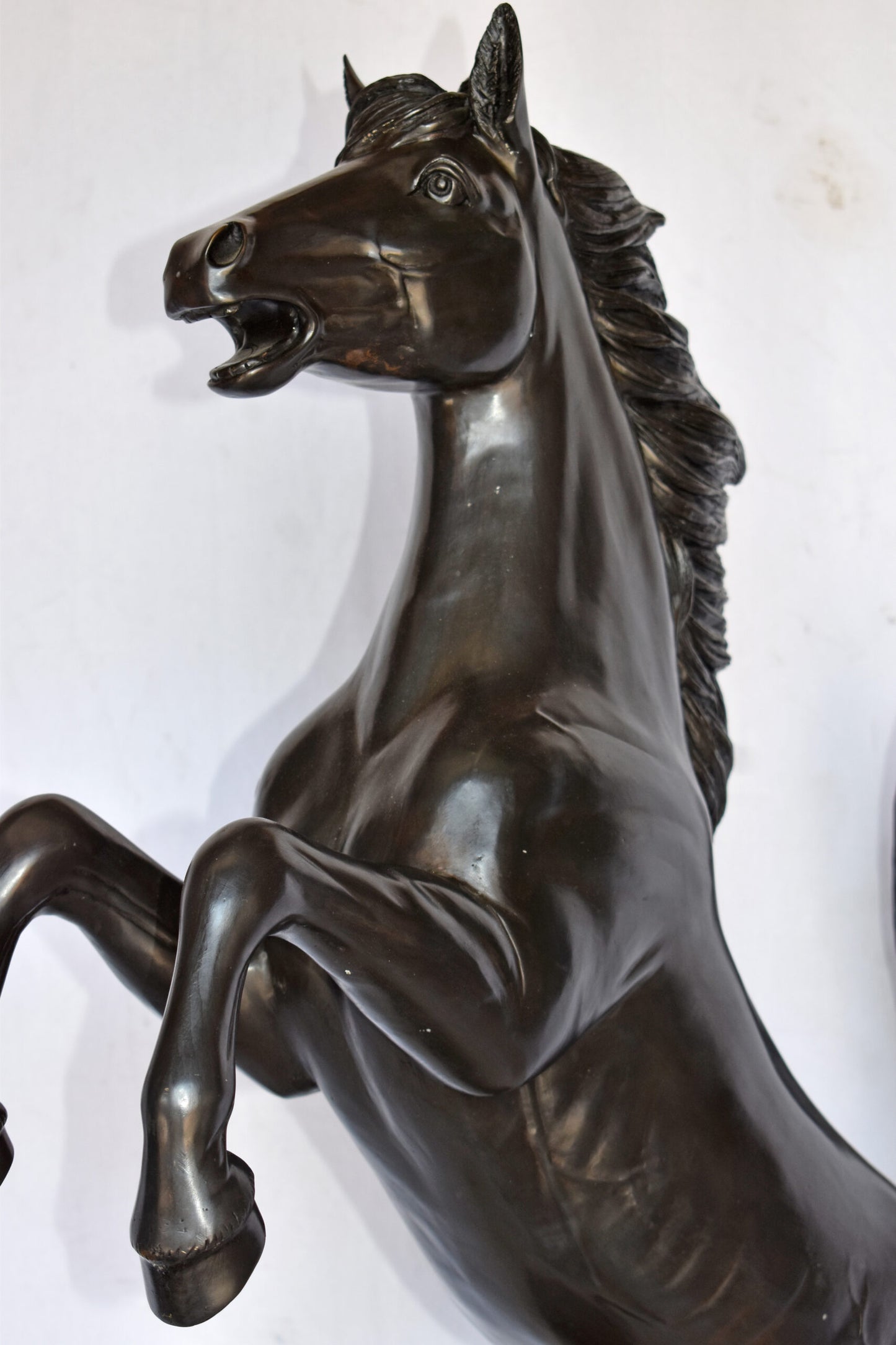 Ferrari Horse Bronze Statue Medium - Size: 28"L x 11"W x 40"H.