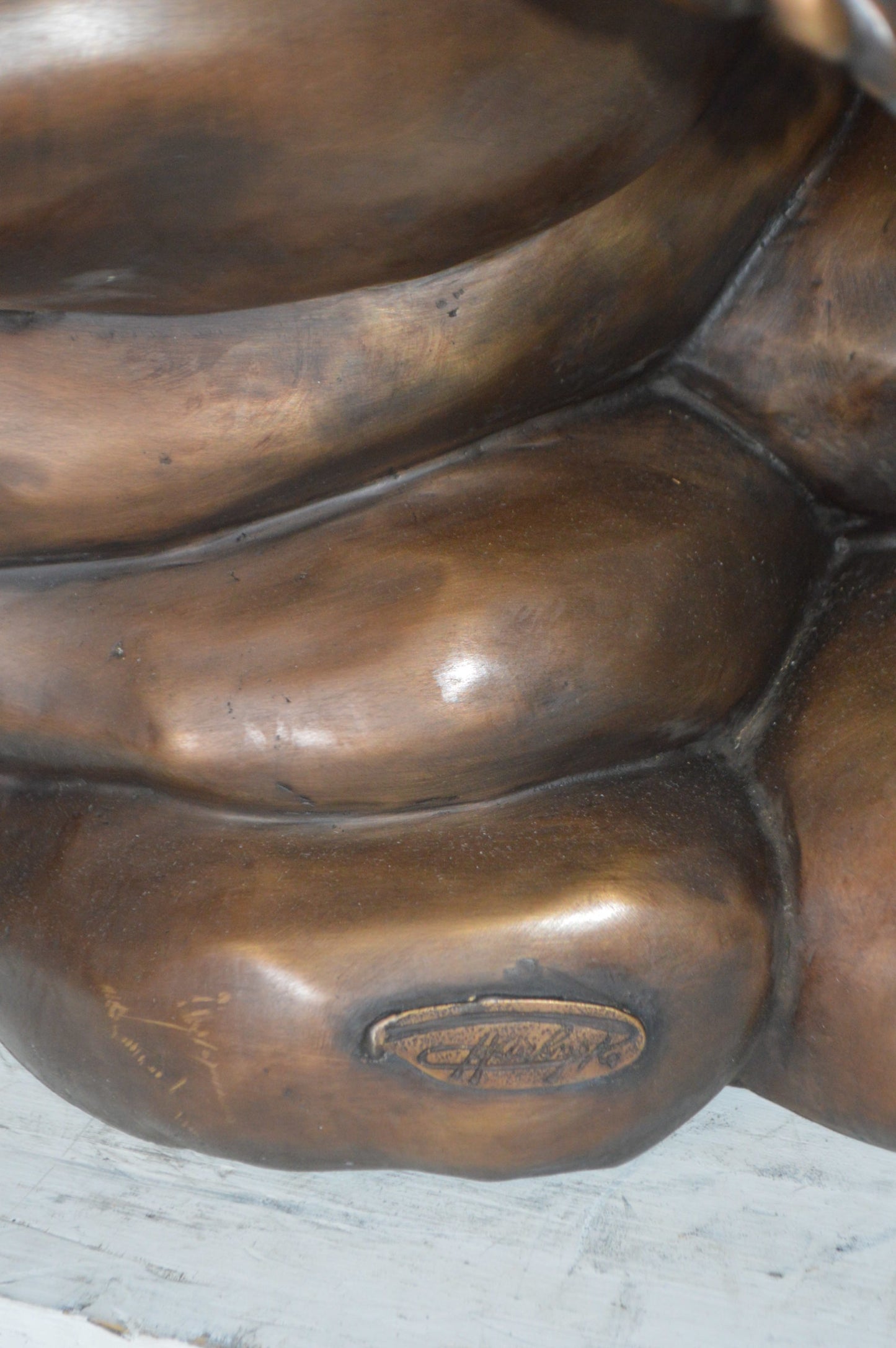 Two Kids on Rocks with a Bird Bronze Statue - Size: 36"L x 30"W x 44"H.