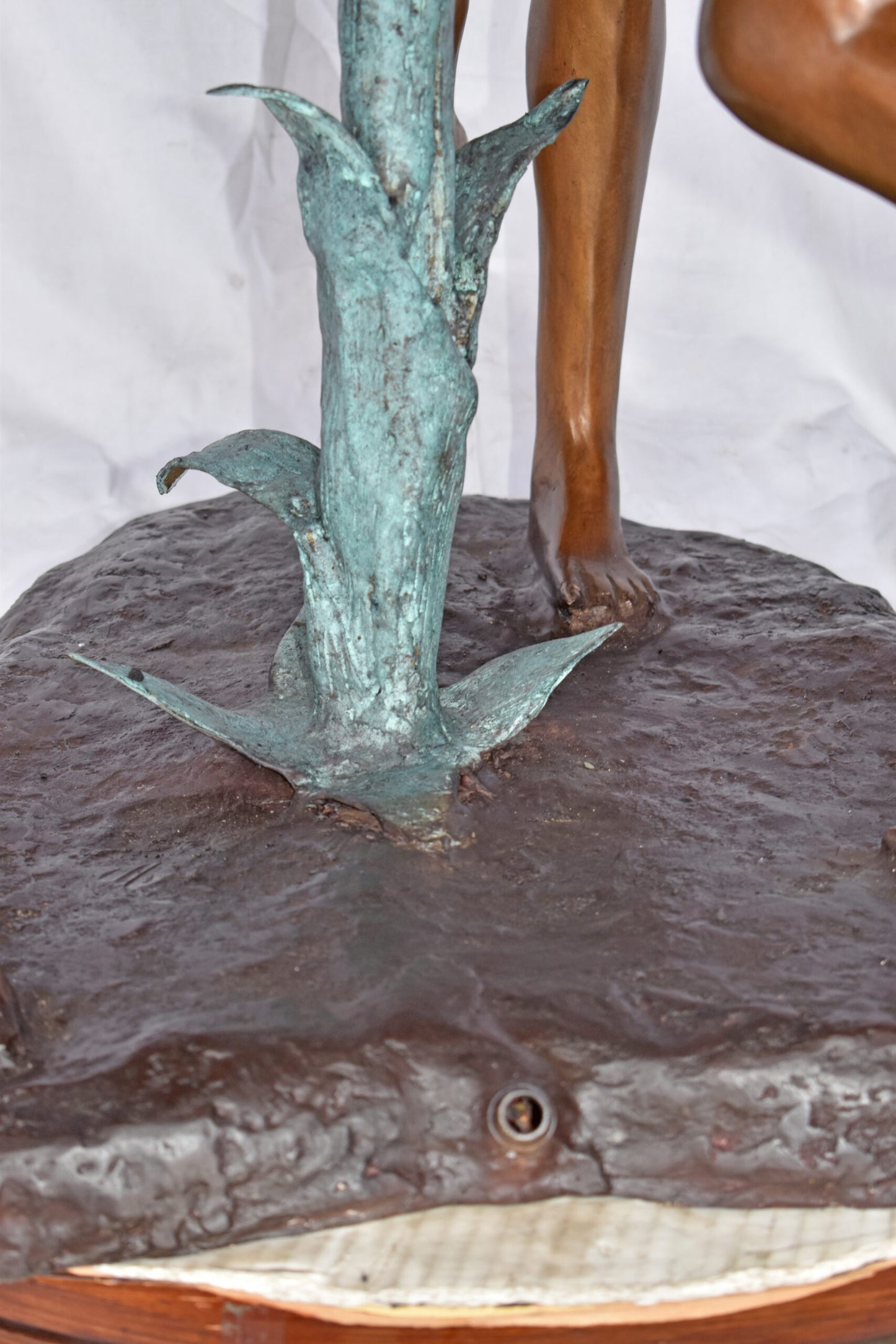 Three Girls Dancing Around Water Fountain Bronze Statue - Size: 35" x 24" x 38"H