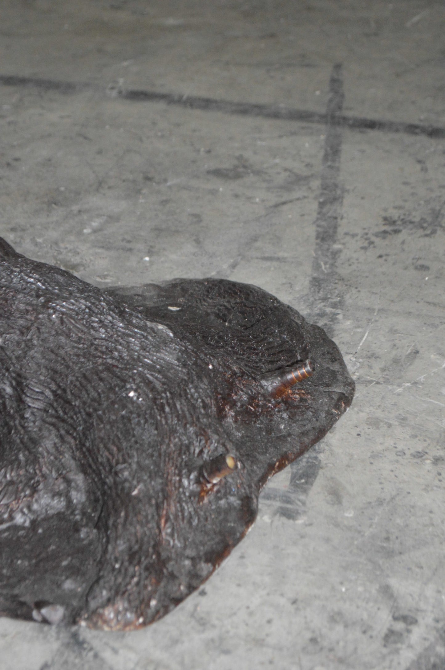 Two Boys Fishing on Tree Log Bronze Fountain -  Size: 53"L x 25"W x 47"H.