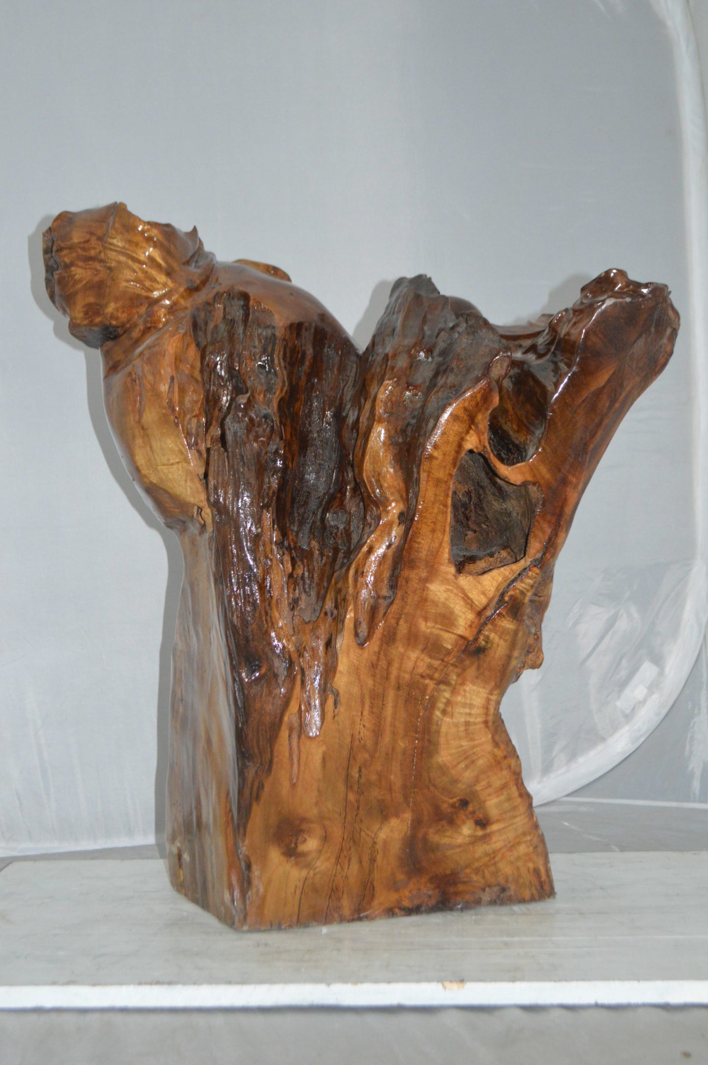 Wood Carved Buddha CC6 - Size: 26"L x 20"W x 29"H.