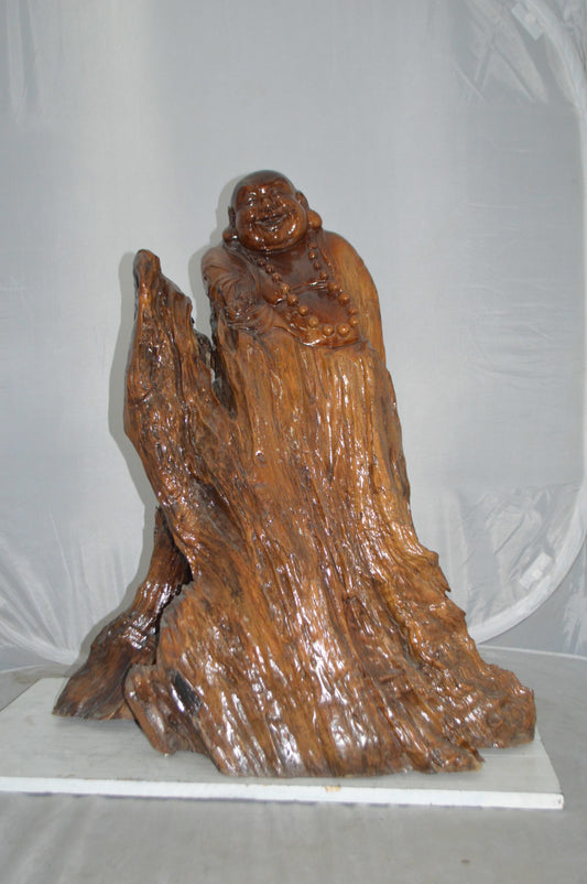 Wood Carved Buddha CC7 -  Size: 32"L x 17"W x 35"H.