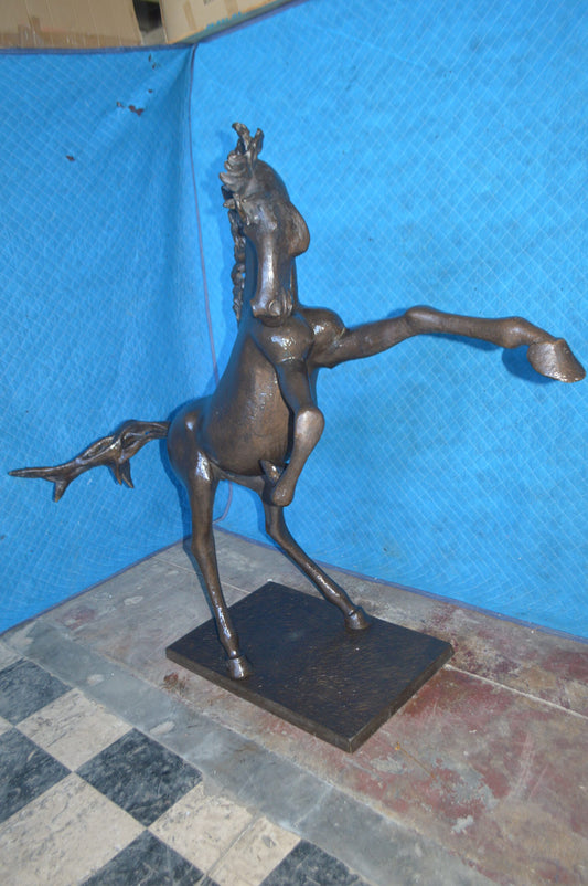 Original 6 of 8 Horse Statue by Attilio de Luca -  Size: 74"L x 19"W x 45"H.