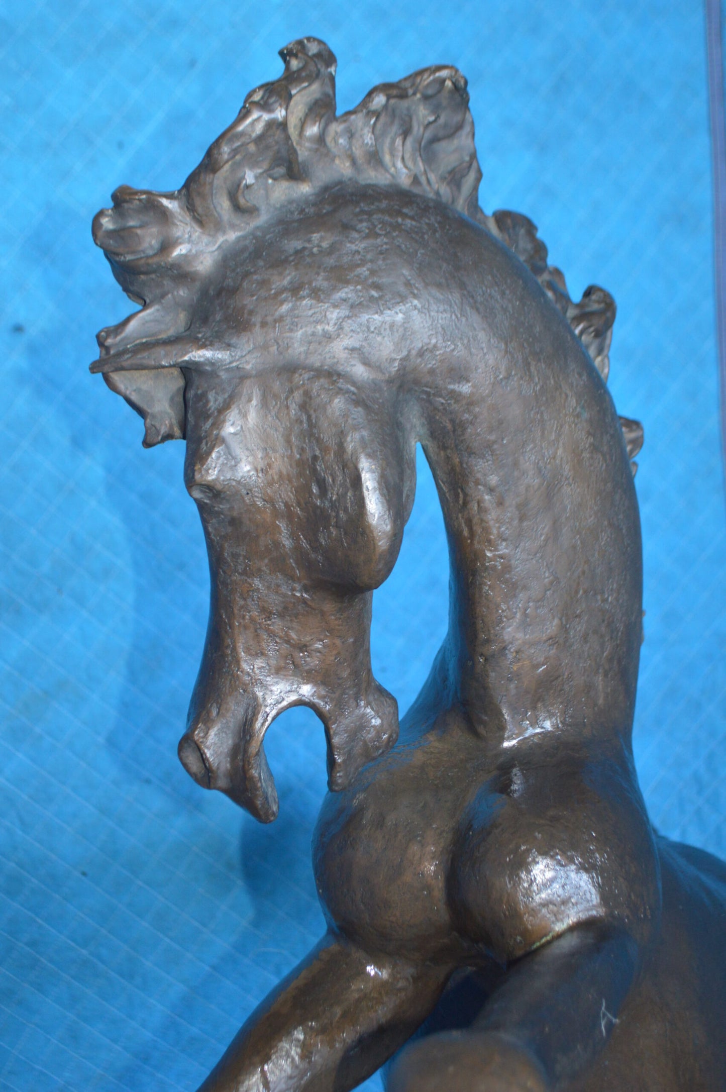 Original 6 of 8 Horse Statue by Attilio de Luca - Size: 74"L x 19"W x 45"H.