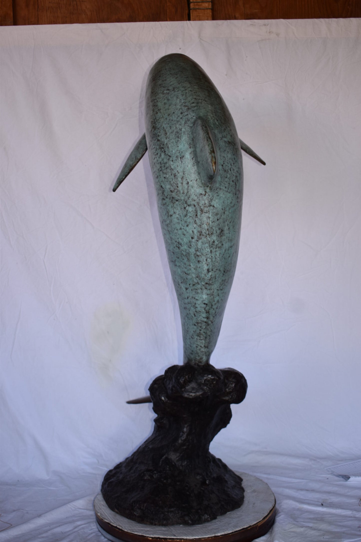 Dolphin Jumping of The Water Bronze State Fountain Size: 23" x 33" x 60"H