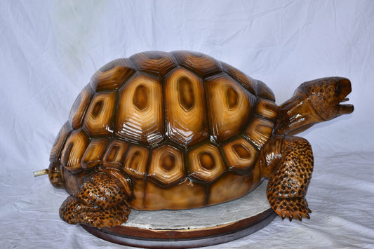Giant - Tortoise Turtle Fountain Brown Finish Bronze Statue  24" x 38" x 16"H