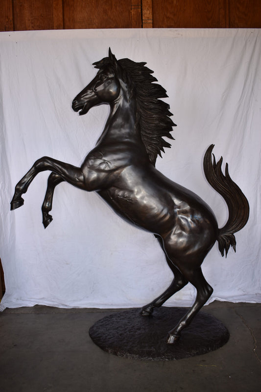 Ferrari Horse Life-size Bronze Statue Giant Size Size: 72" x 34" x 88"H
