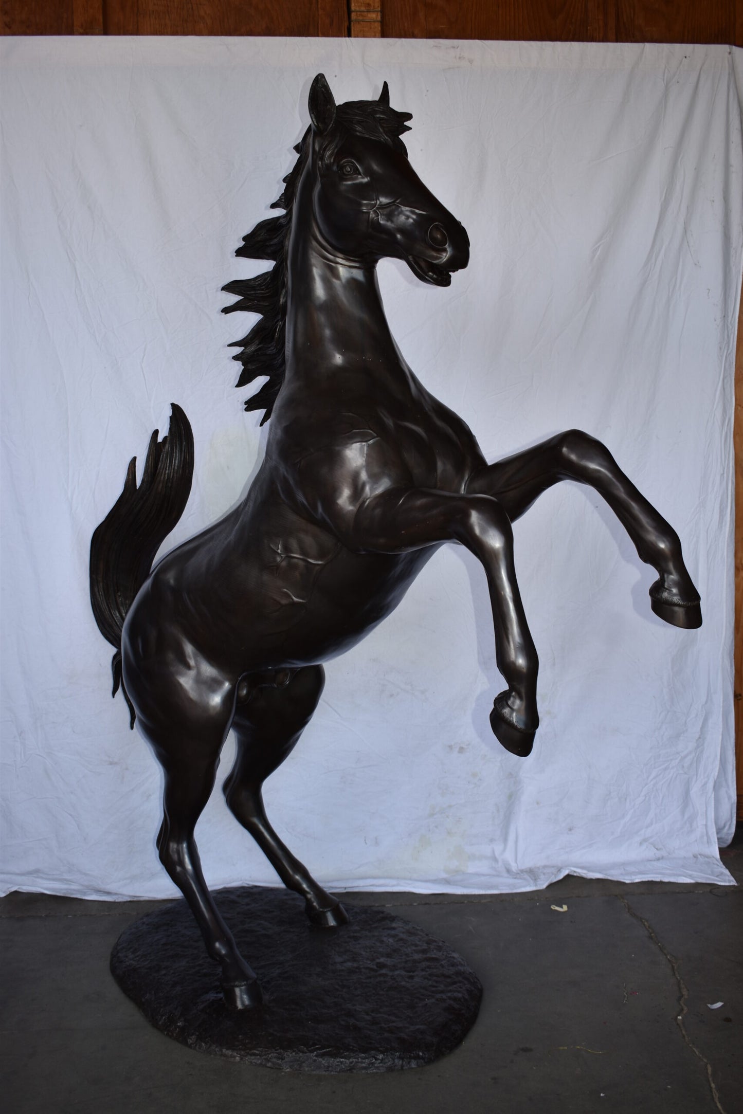 Ferrari Horse Life-size Bronze Statue Giant Size Size: 72" x 34" x 88"H