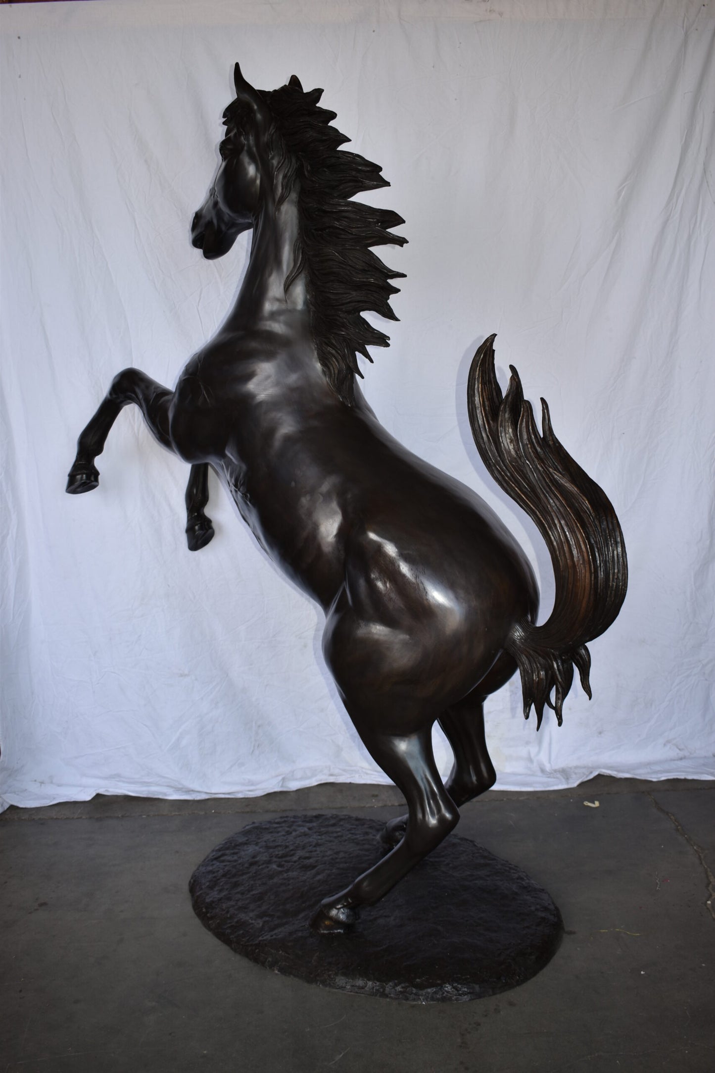 Ferrari Horse Life-size Bronze Statue Giant Size Size: 72" x 34" x 88"H