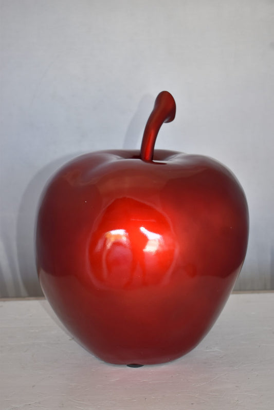 Big Red Apple Made of Resin Statue Size: 15" x 15" x 17"H