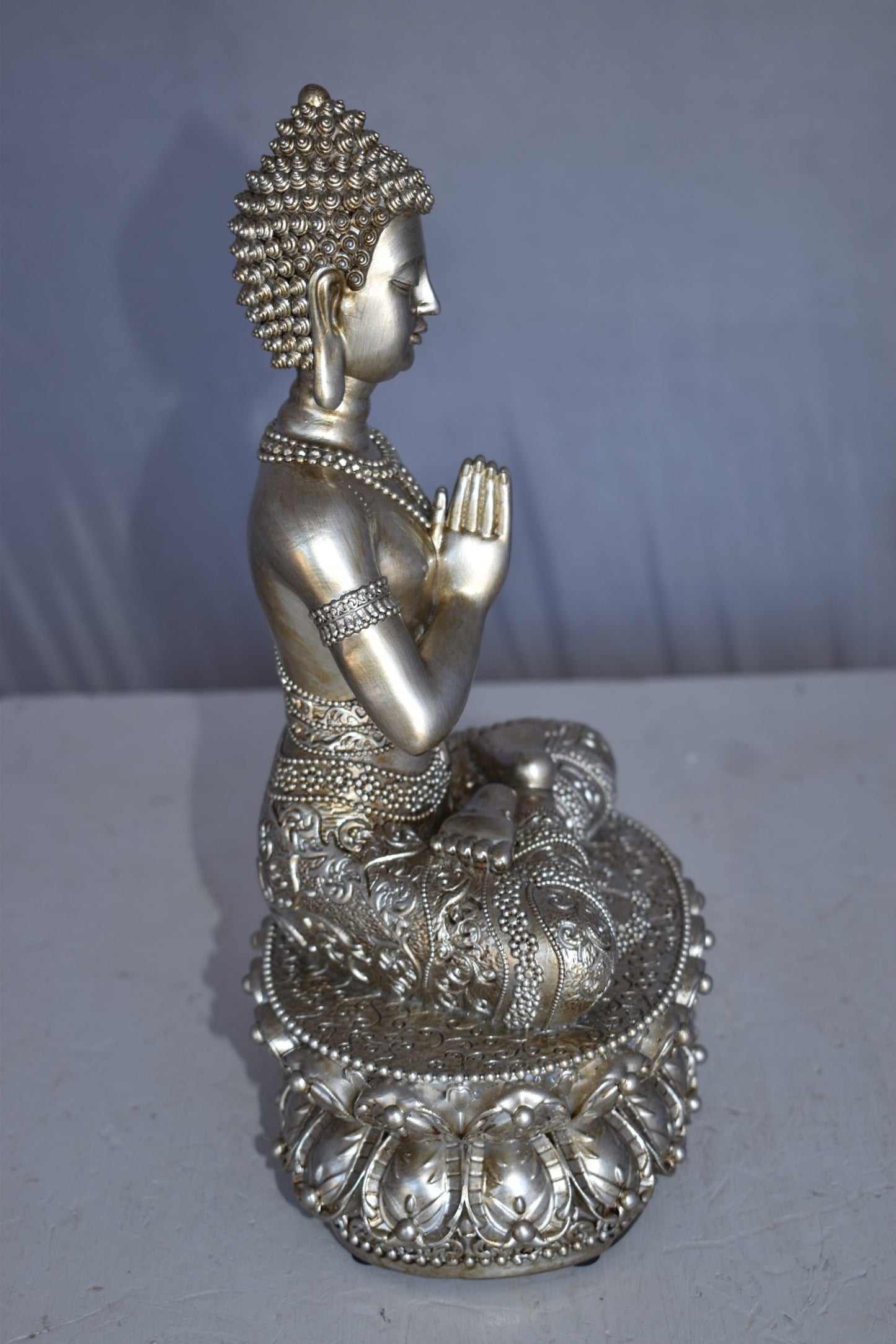 Mediation Buddha Made of Resin Statue Size: 9" x 6" x 14"H