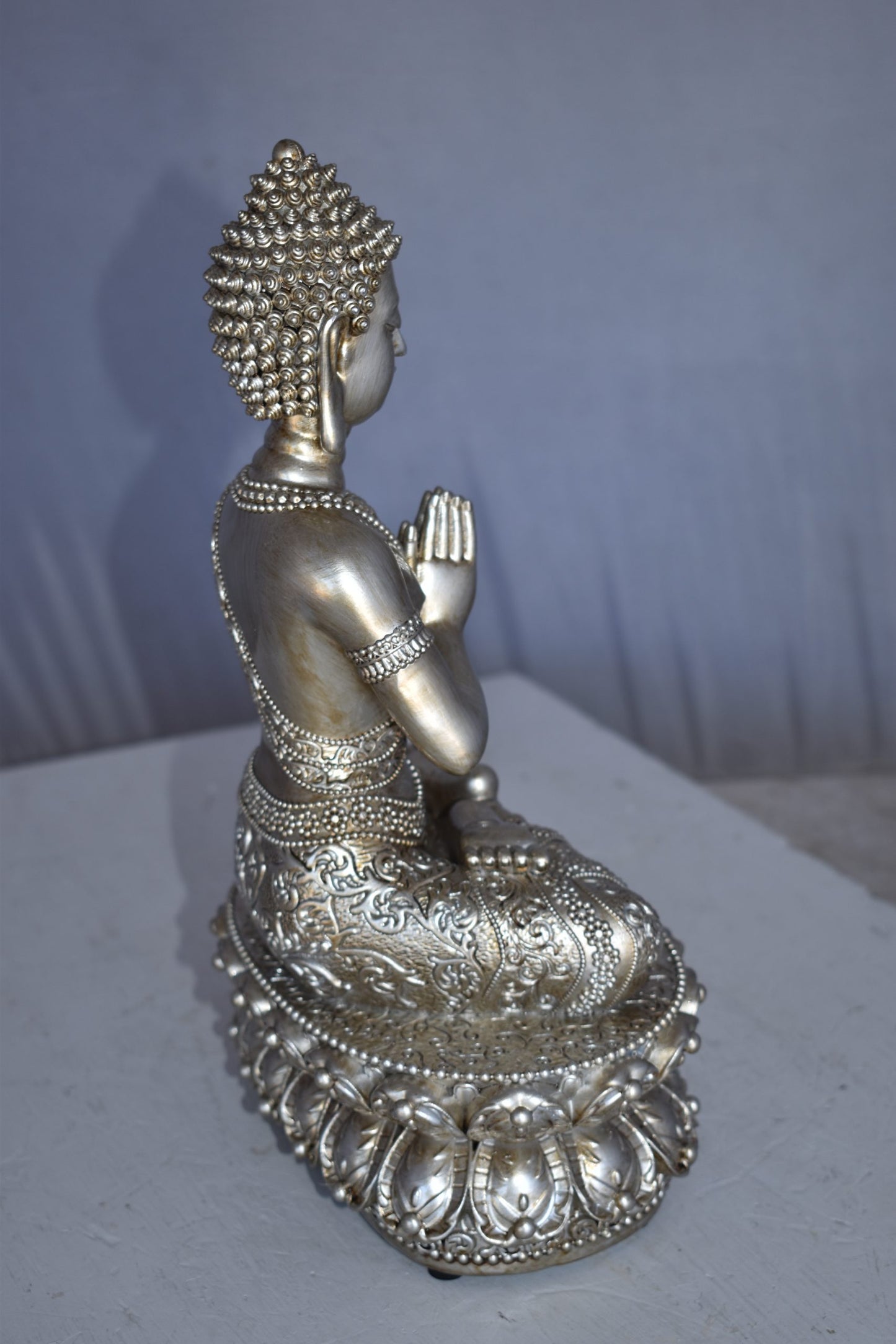 Mediation Buddha Made of Resin Statue Size: 9" x 6" x 14"H