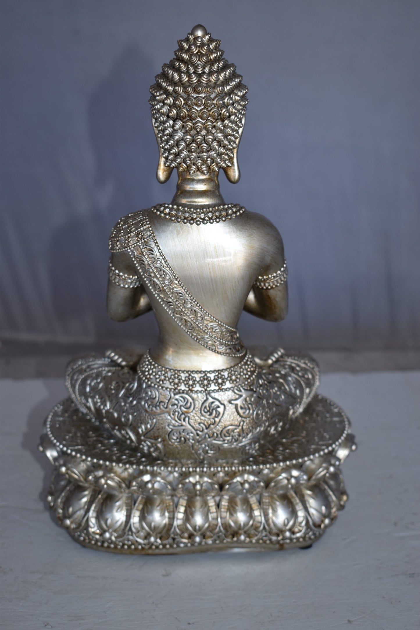 Mediation Buddha Made of Resin Statue Size: 9" x 6" x 14"H