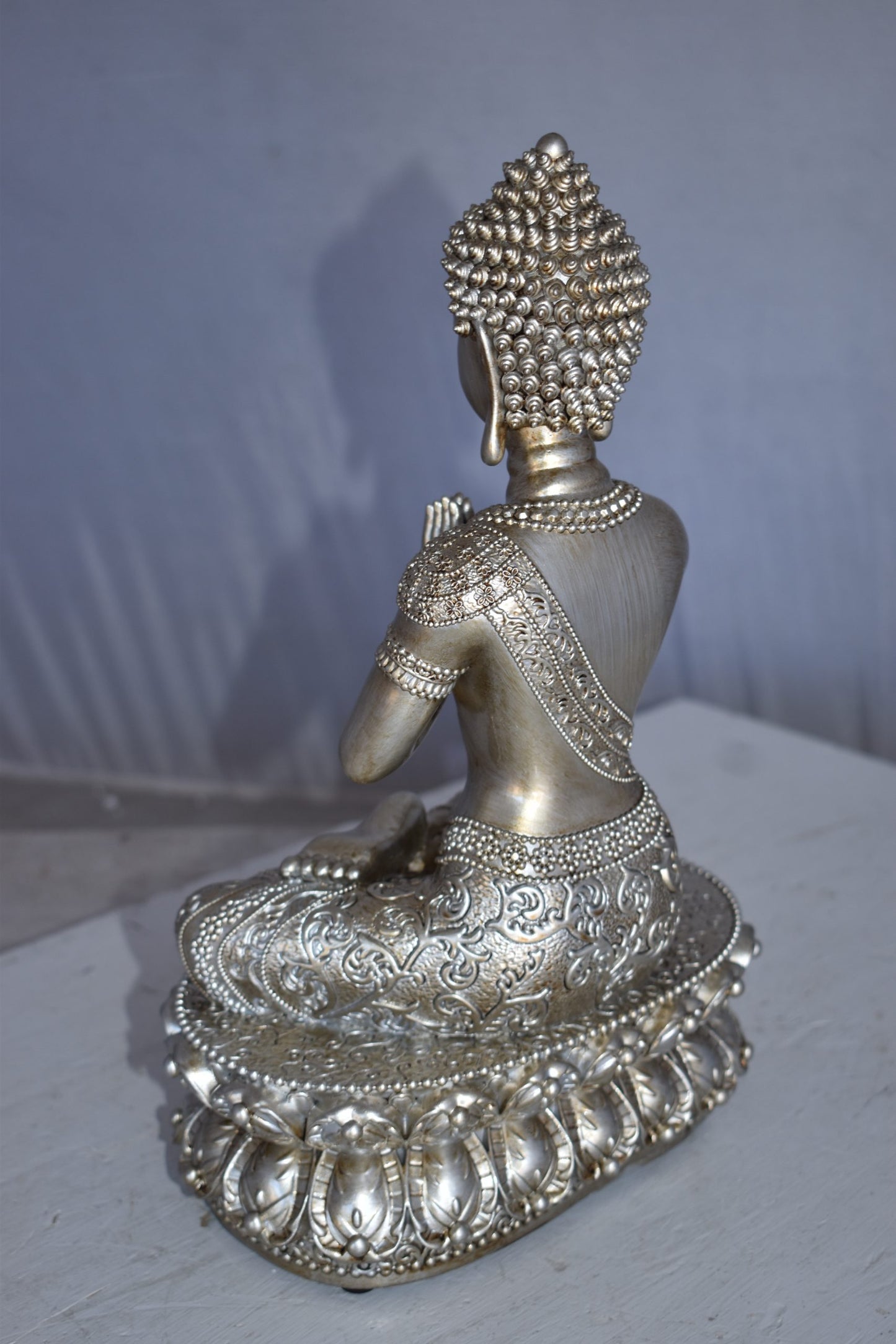 Mediation Buddha Made of Resin Statue Size: 9" x 6" x 14"H