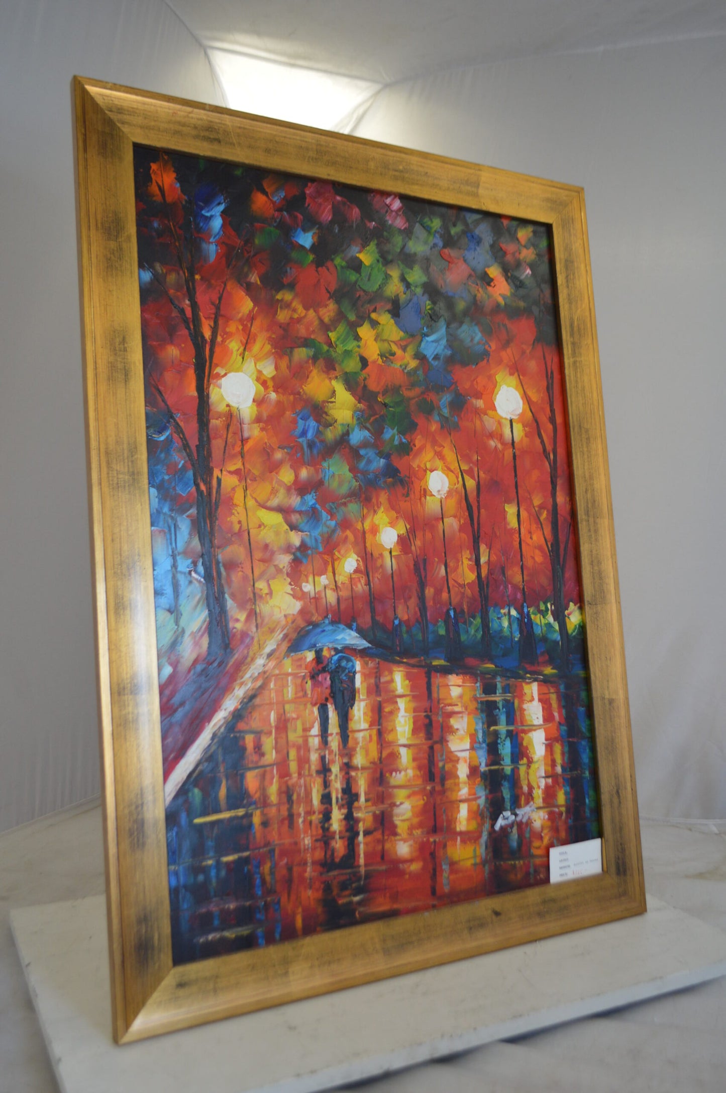 Paris Rain by Painting by unknown - Size: 29"L x 41"W