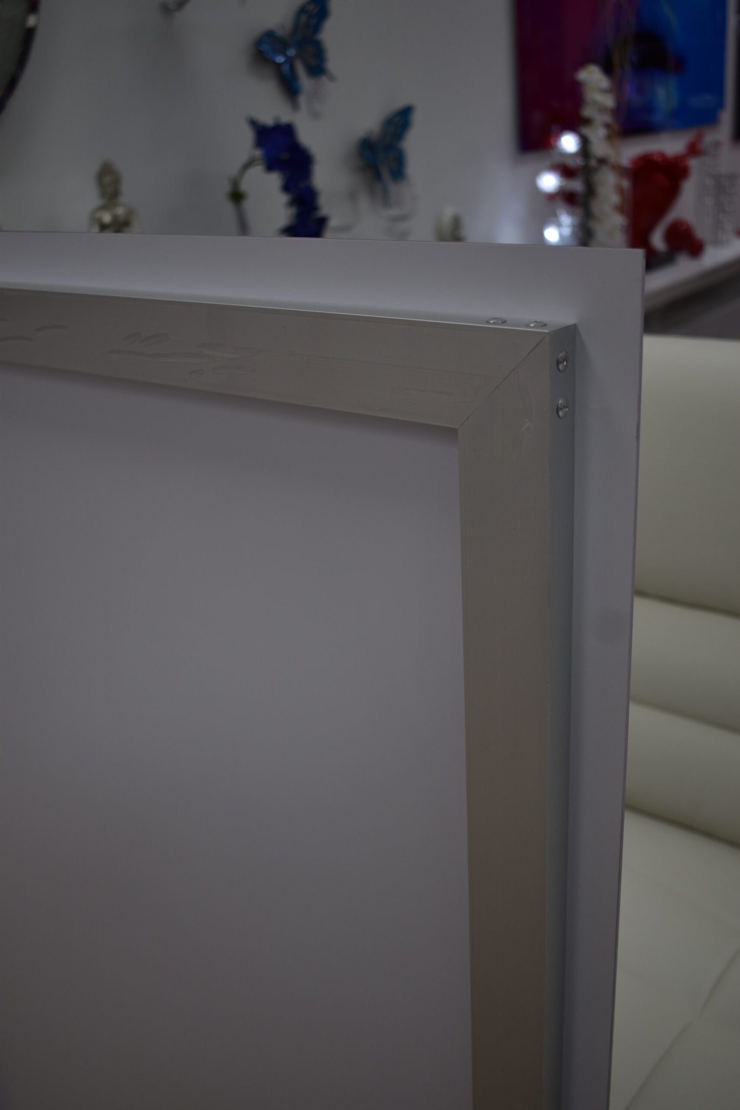 Blue Women Modern Painting on A Large Acrylic - Plexiglass Size: 1" x 31" x 47"H