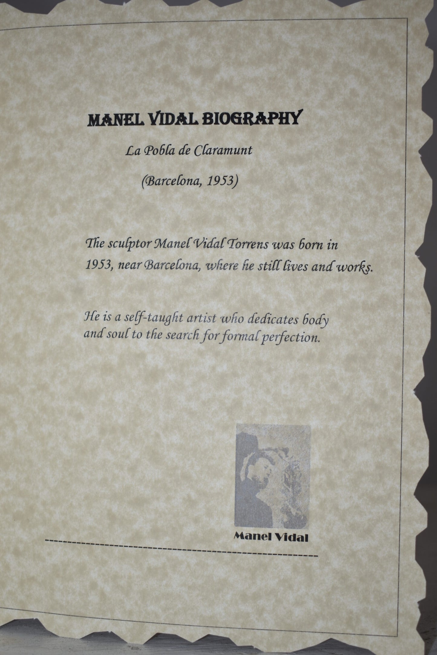 Evolution, Bronze Statue from the Vidal Collection, COA included 8" x 14" x 17"H