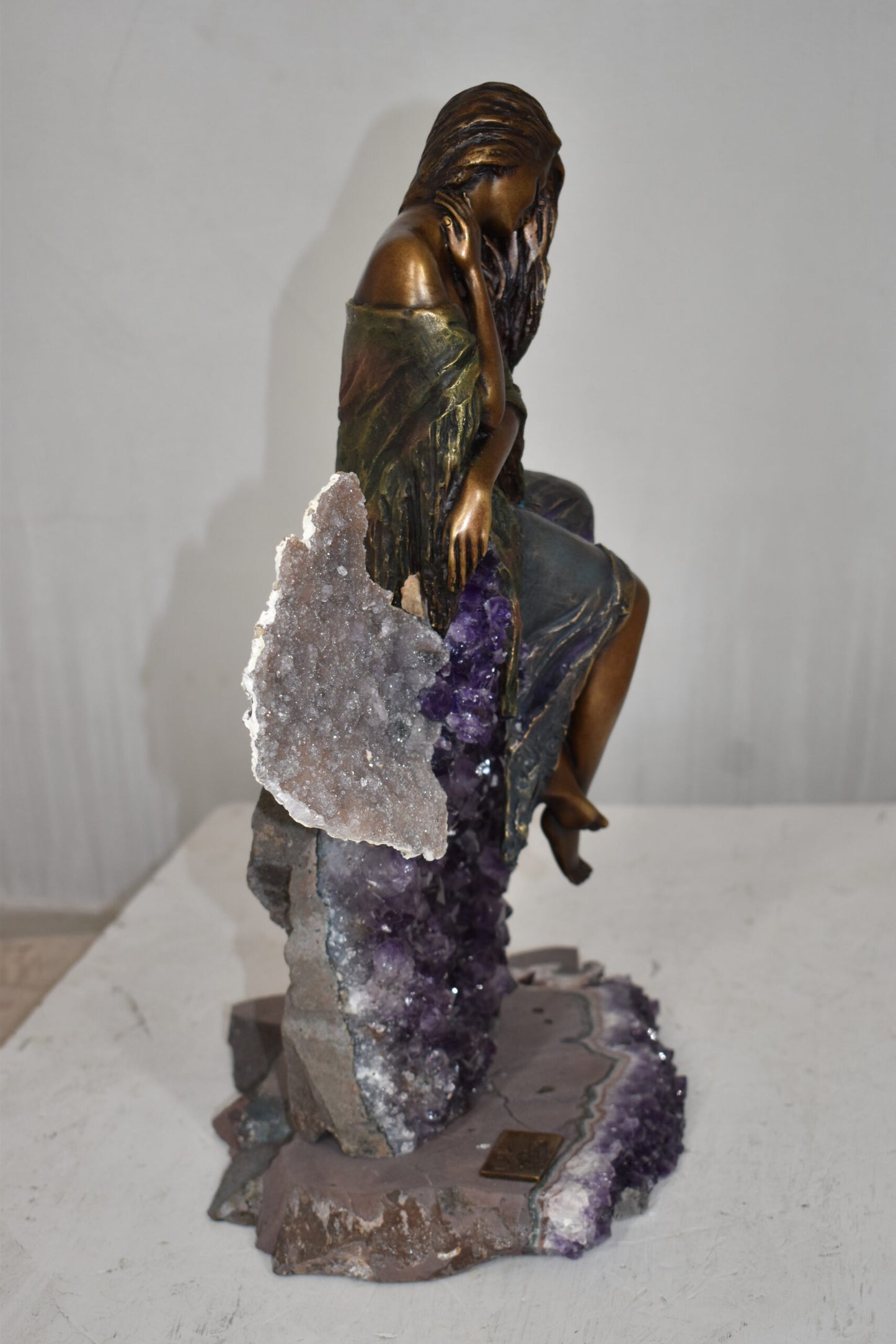 Evenfall, Bronze Statue from the Vidal Collection, COA included 12" x 10" x 17"H