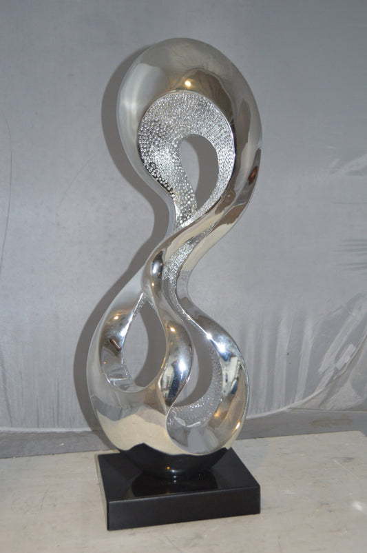 Modern Art Abstract Resin Statue -  Size: 11"L x 8"W x 31"H.