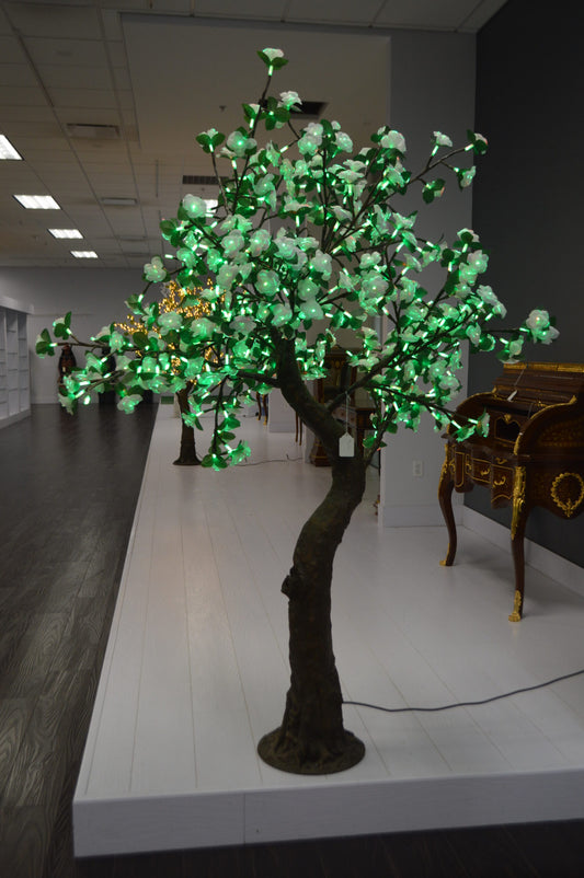 Led Tree With Color Changing Lights - Size: 67"L x 60"W x 88"H.