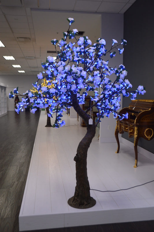 Led Tree With Color Changing Lights - Size: 67"L x 60"W x 88"H.