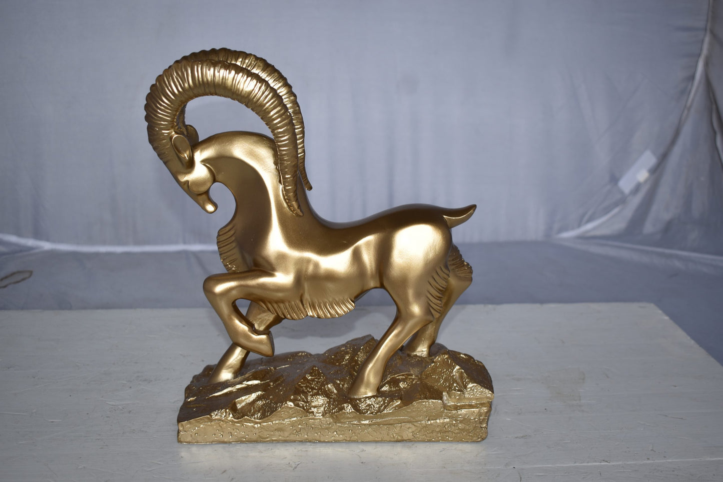 Royal Gazelle Statue Made of Resin - Gold Size: 11" x 5" x 13"H