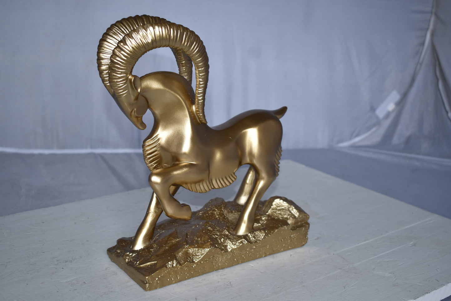 Royal Gazelle Statue Made of Resin - Gold Size: 11" x 5" x 13"H