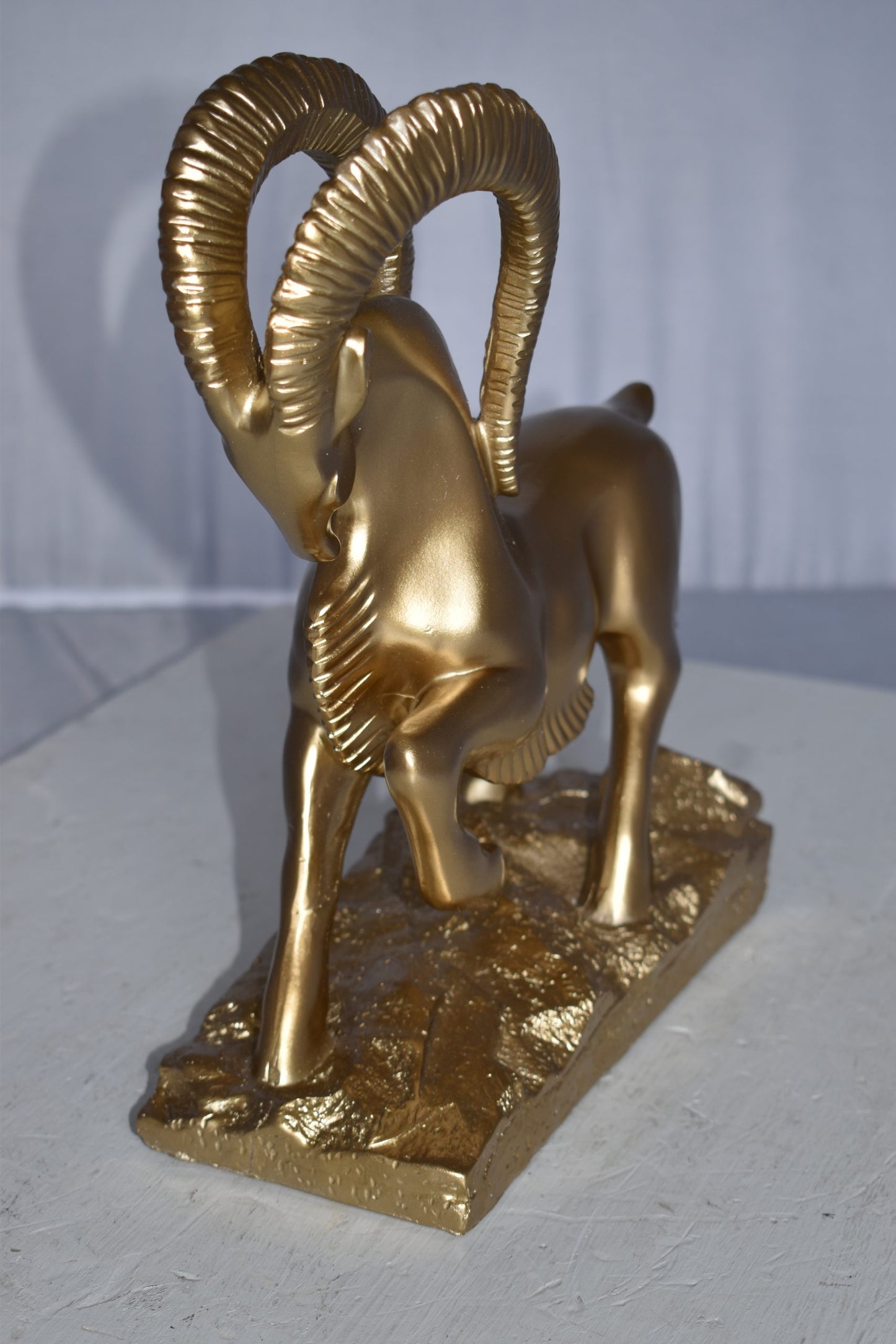 Royal Gazelle Statue Made of Resin - Gold Size: 11" x 5" x 13"H