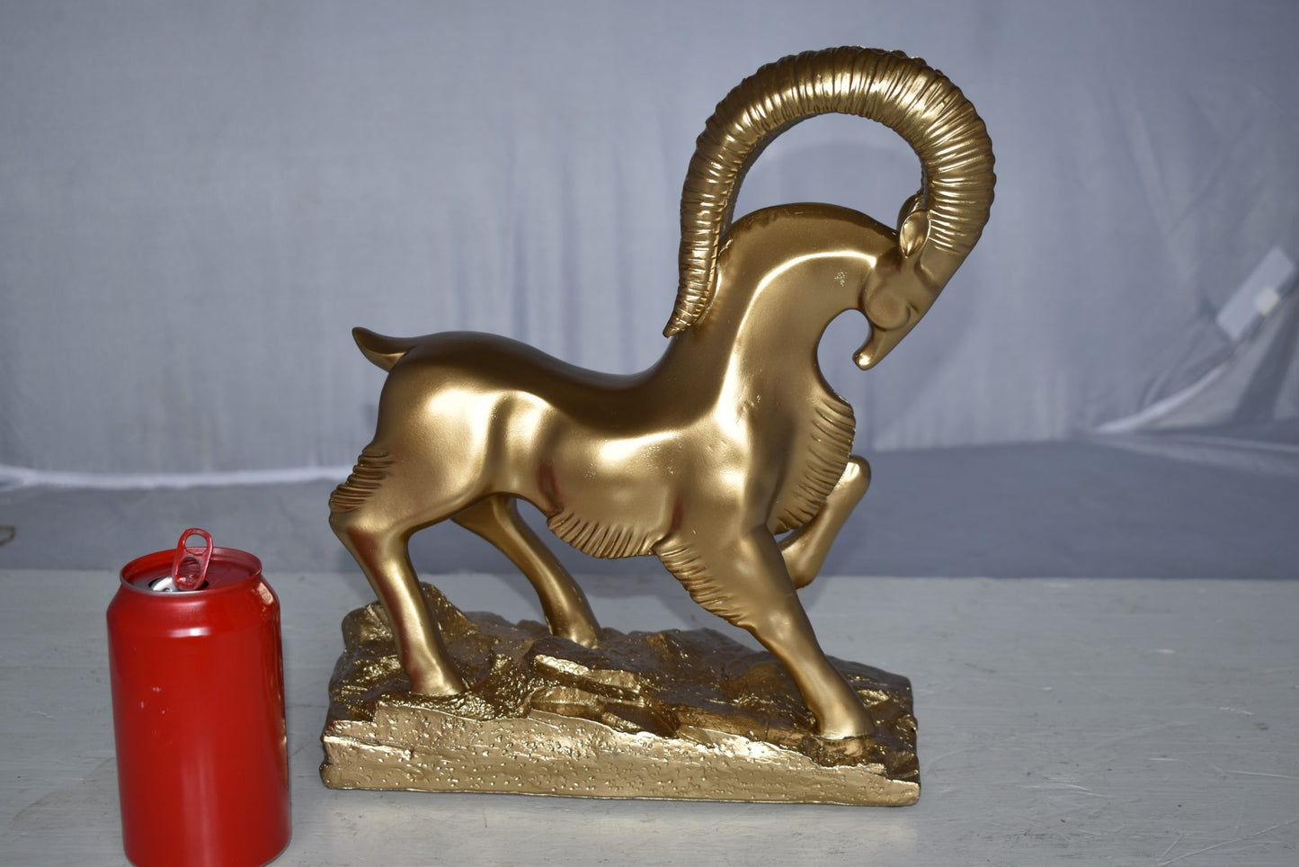 Royal Gazelle Statue Made of Resin - Gold Size: 11" x 5" x 13"H