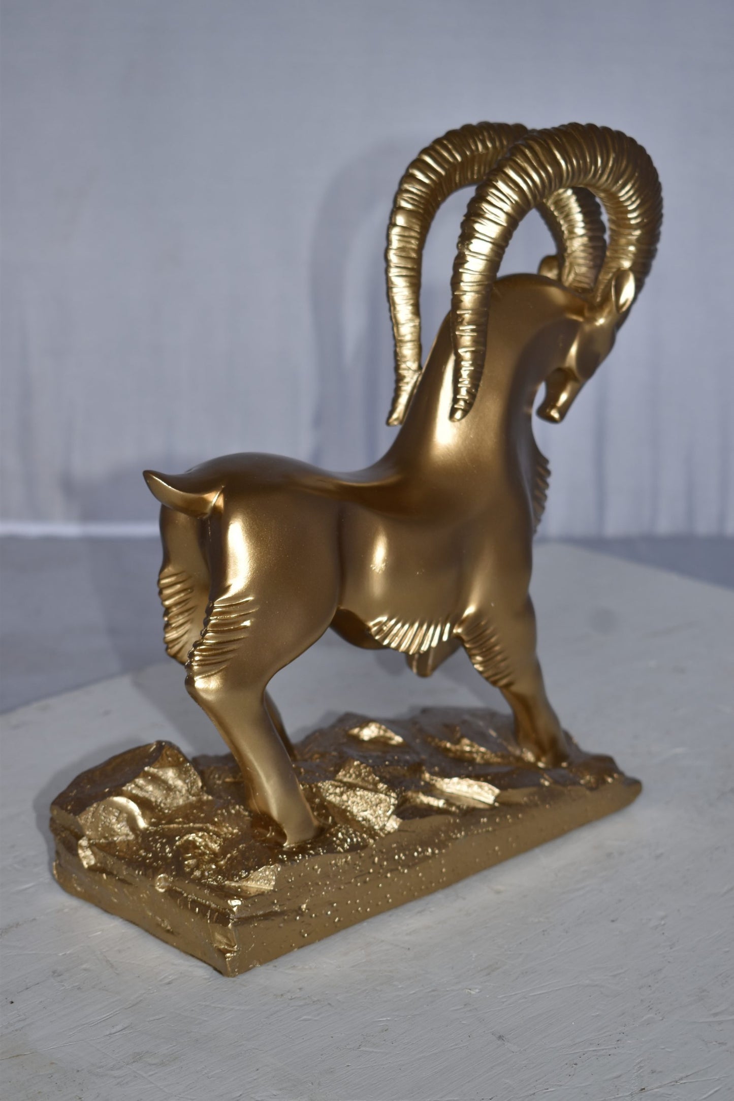 Royal Gazelle Statue Made of Resin - Gold Size: 11" x 5" x 13"H