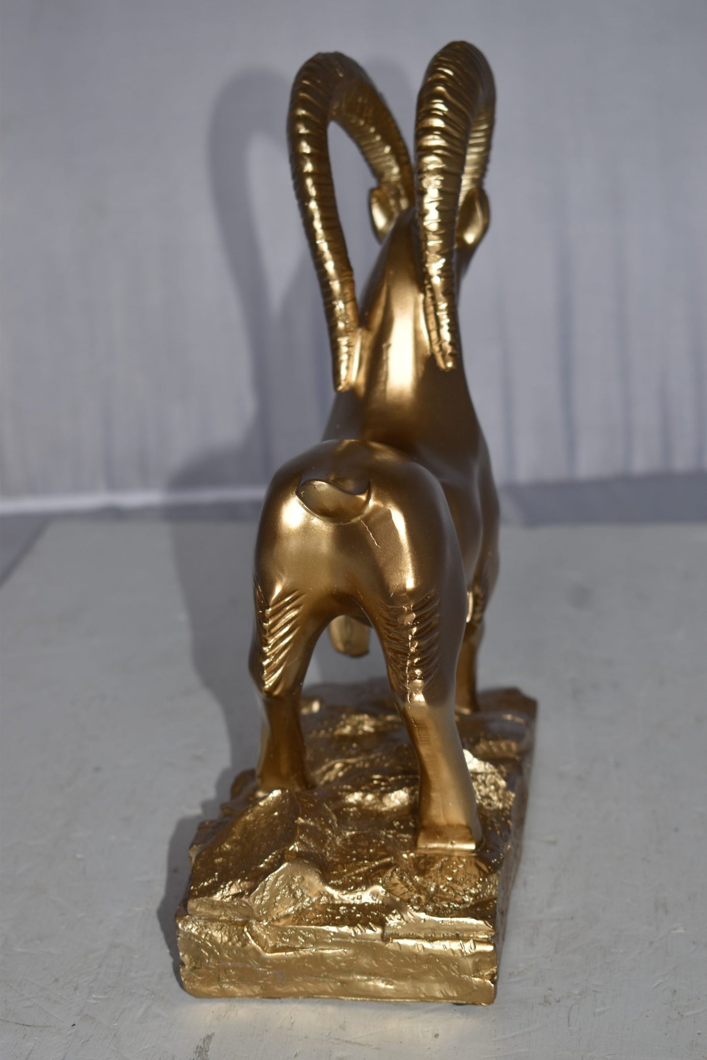 Royal Gazelle Statue Made of Resin - Gold Size: 11" x 5" x 13"H