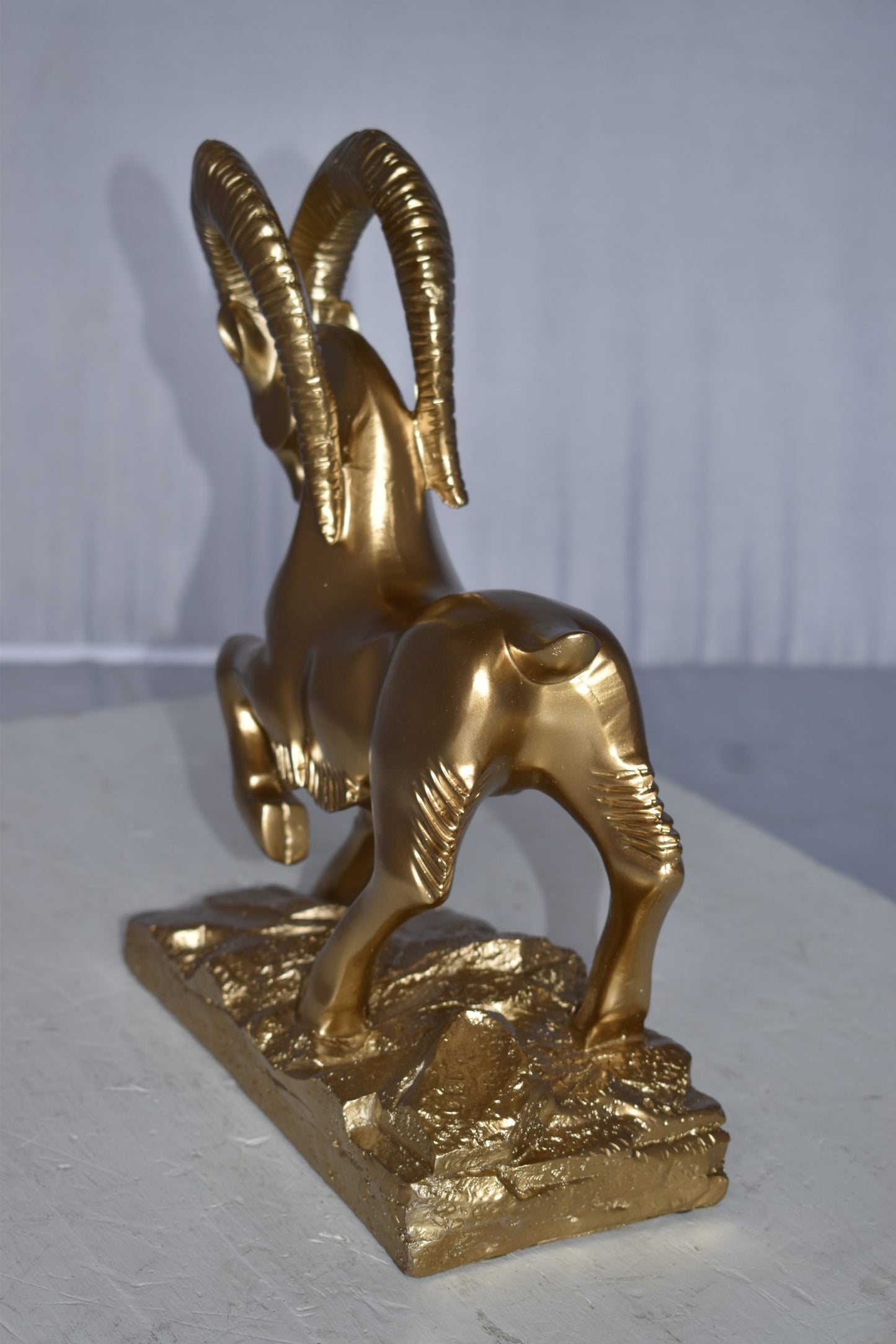 Royal Gazelle Statue Made of Resin - Gold Size: 11" x 5" x 13"H