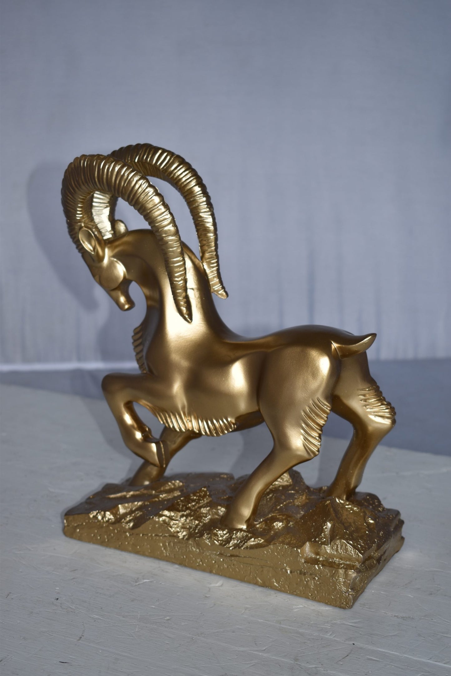 Royal Gazelle Statue Made of Resin - Gold Size: 11" x 5" x 13"H