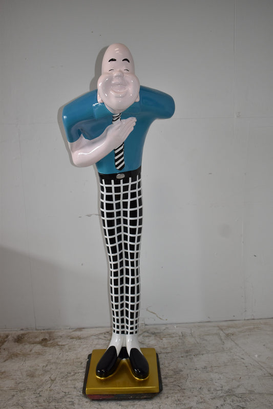 Life Size Male Butler, host statue Made of Resin Size: 15" x 26" x 58"H