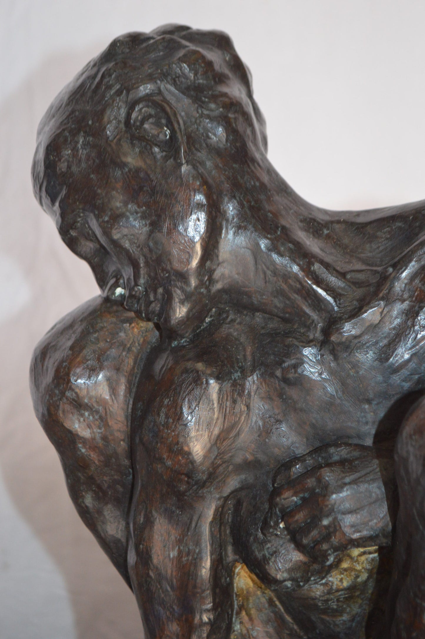 Crouching Woman Rodin Replica Bronze Statue - Size: 11"L x 16"W x 18"H.
