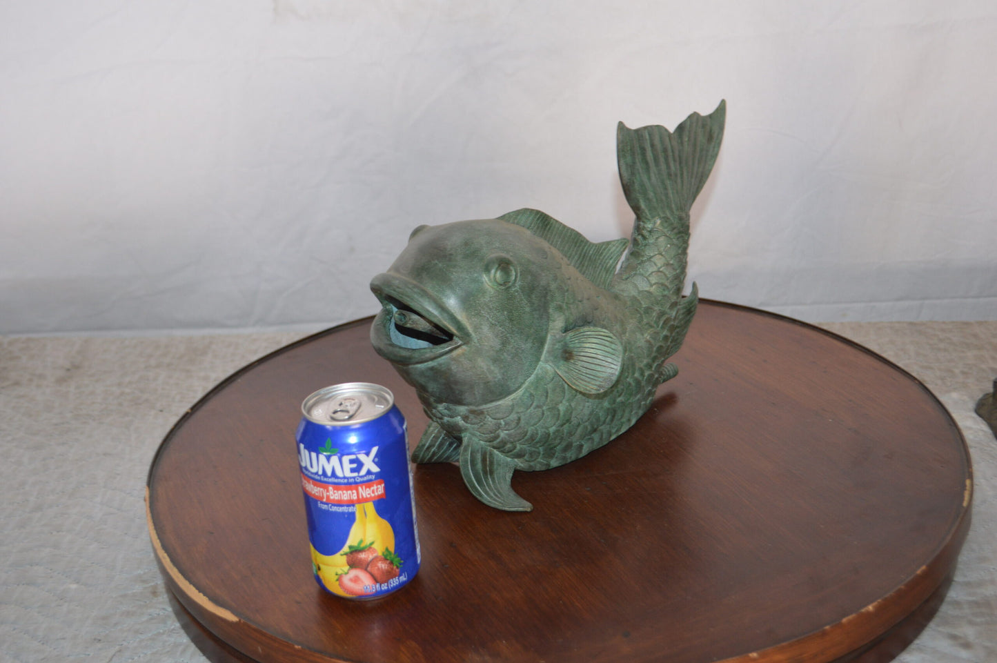 Fish Fountain Medium size Bronze Statue -  Size: 13"L x 7"W x 9"H.