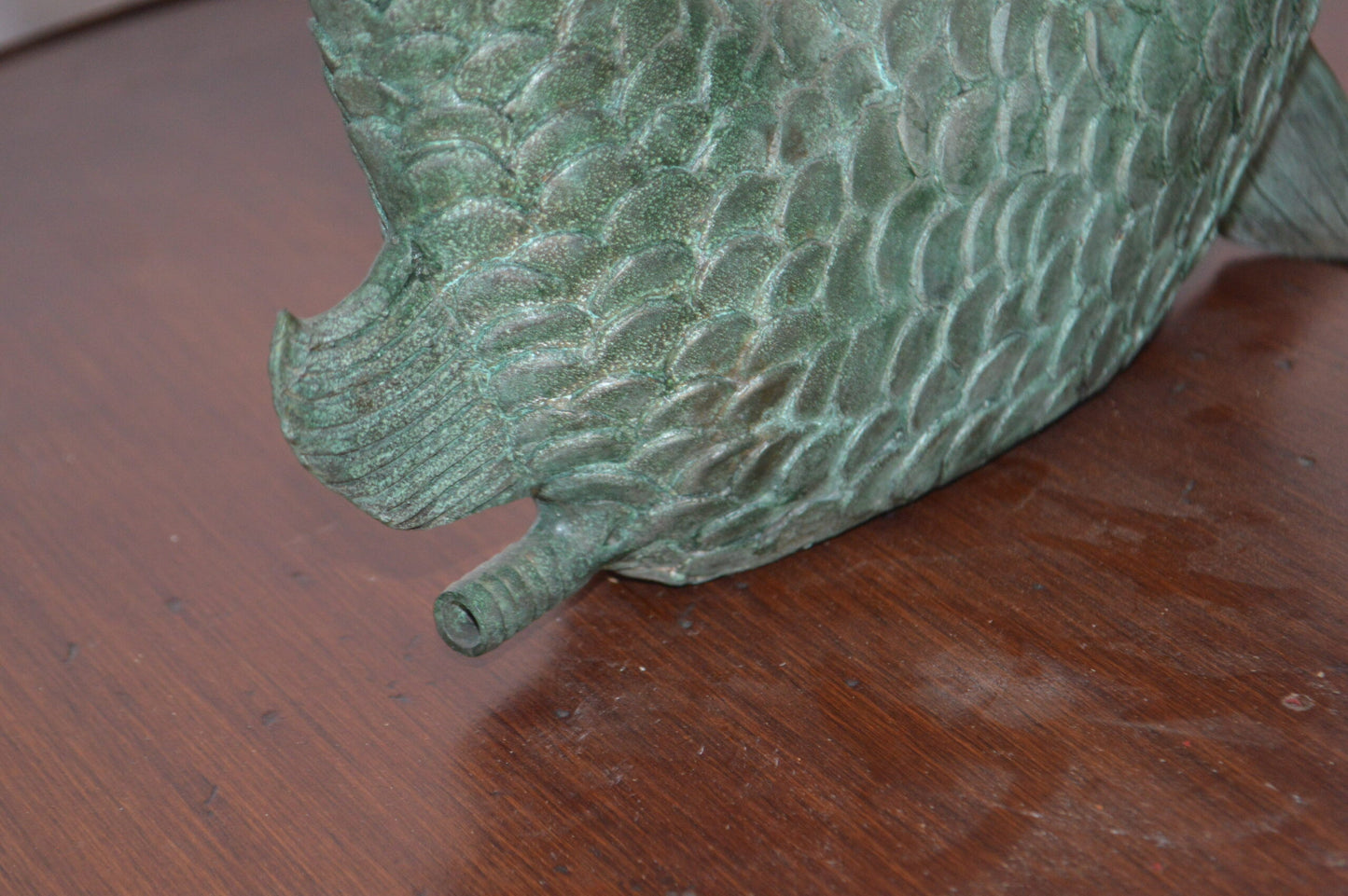 Fish Fountain Medium size Bronze Statue - Size: 13"L x 7"W x 9"H.